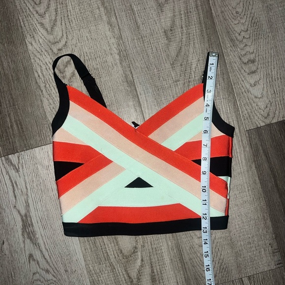 Bebe Bodycon Striped Two Piece Set Size M - Picture 10 of 13